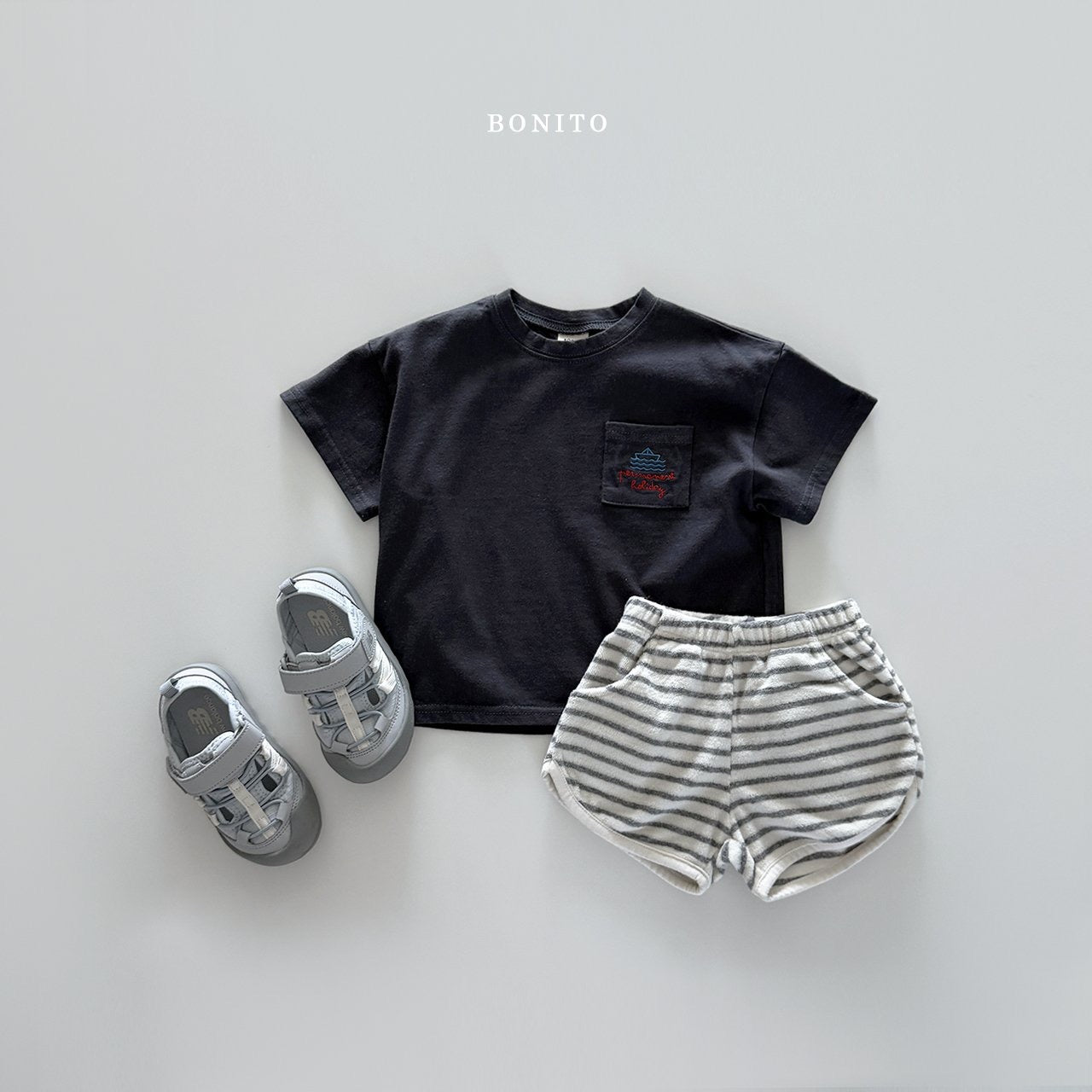 bonito sailboat pocket tee(70-140cm)