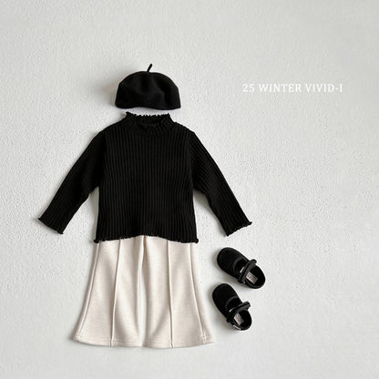 Vivid 木耳領坑條上衣 (75-135cm)