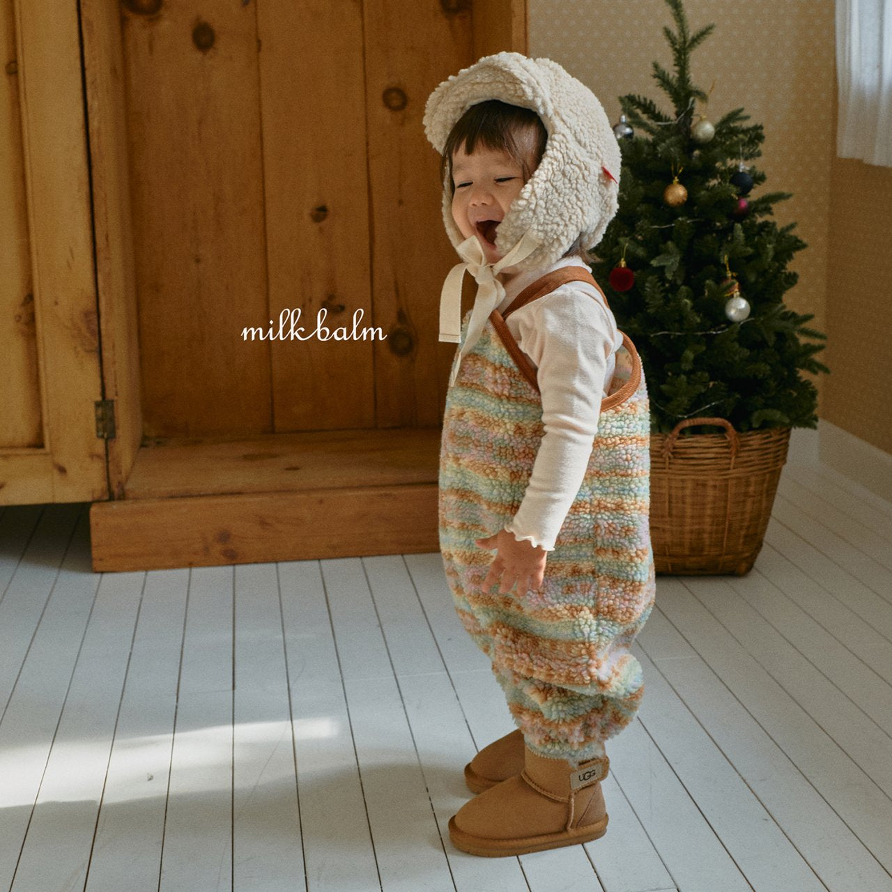 milkbalm cotton candy overalls (3-18m)