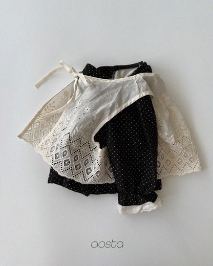 Aosta lace jenny open vest