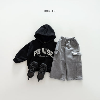 bonito soft terry cargo pants (~80-140cm)