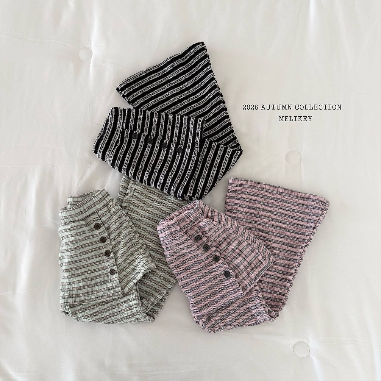melikey button wrap bootcut (~80-140cm)