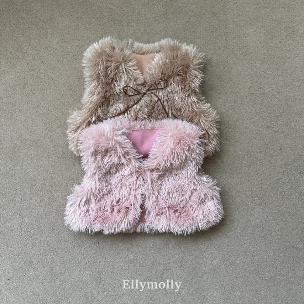 EllyMolly 毛絨絨背心外套 (90-125cm)