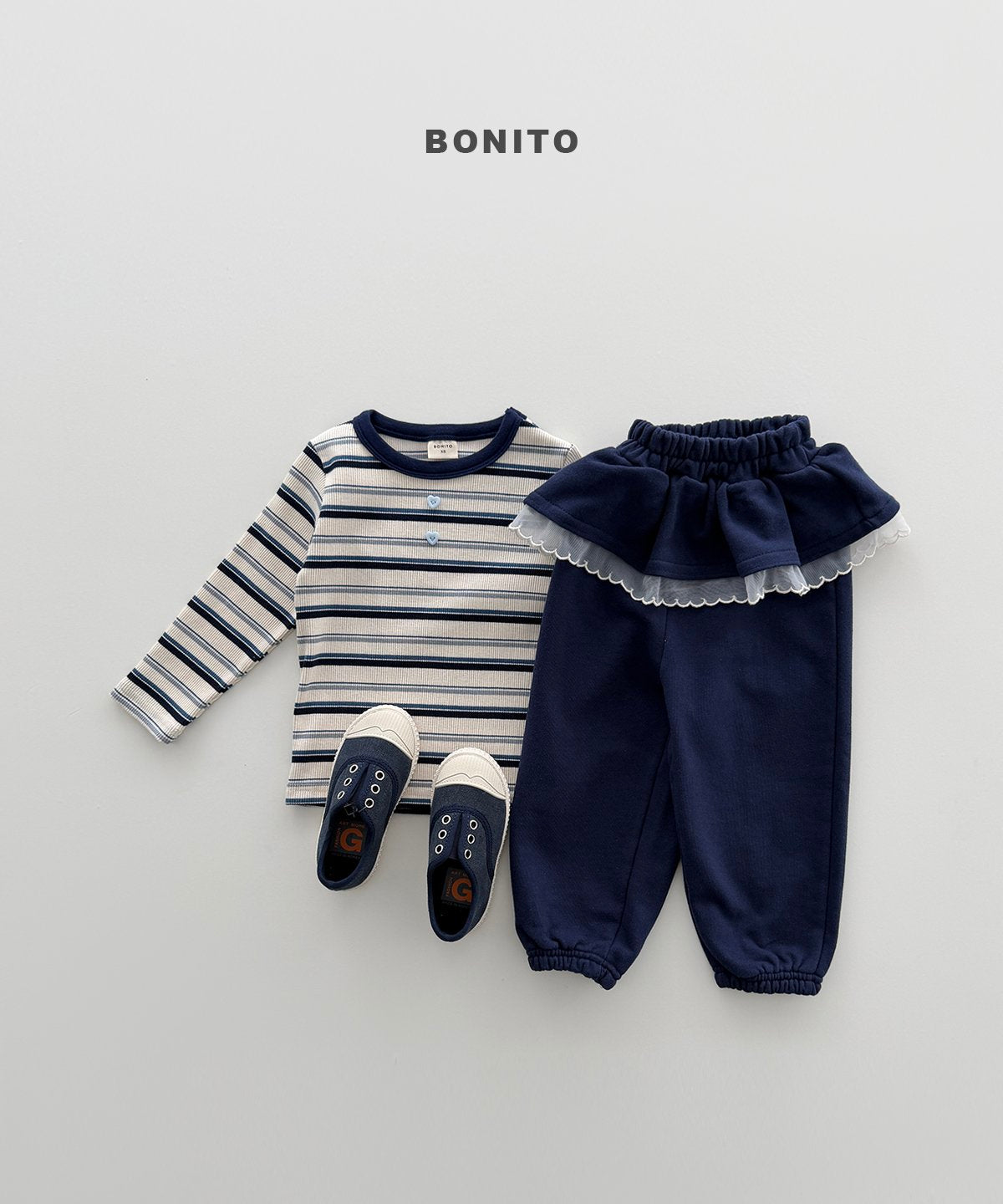 bonito frill jogger pants (~80-140cm)