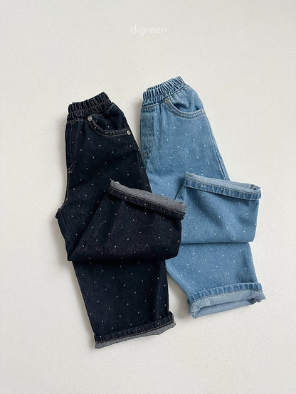 digreen dot denim pants (85-130cm)
