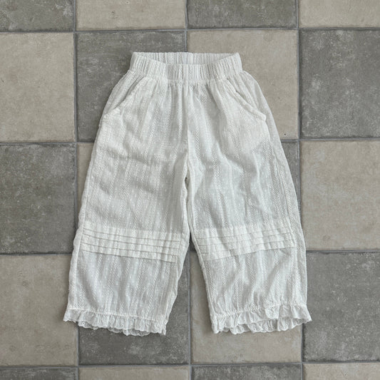 ELLYMOLLY natural pin tuck frill pants (90-145cm)