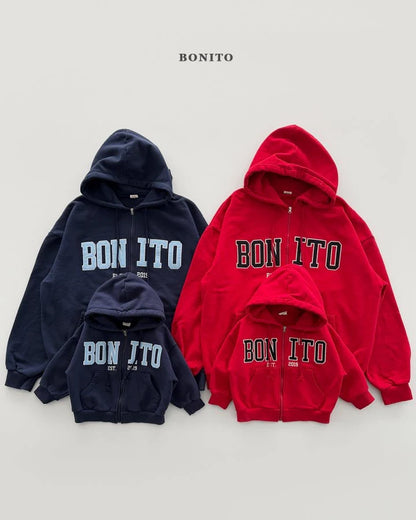Bonito Half & Half Bonito Hood Zip-Up (bebe & kids & adult )