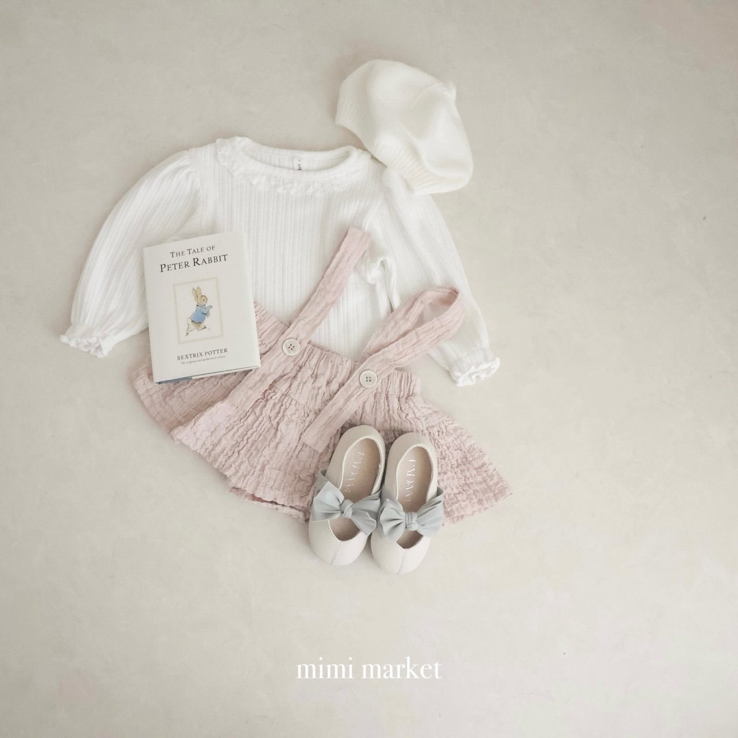 mimi market torsion lace tee (75-90cm)