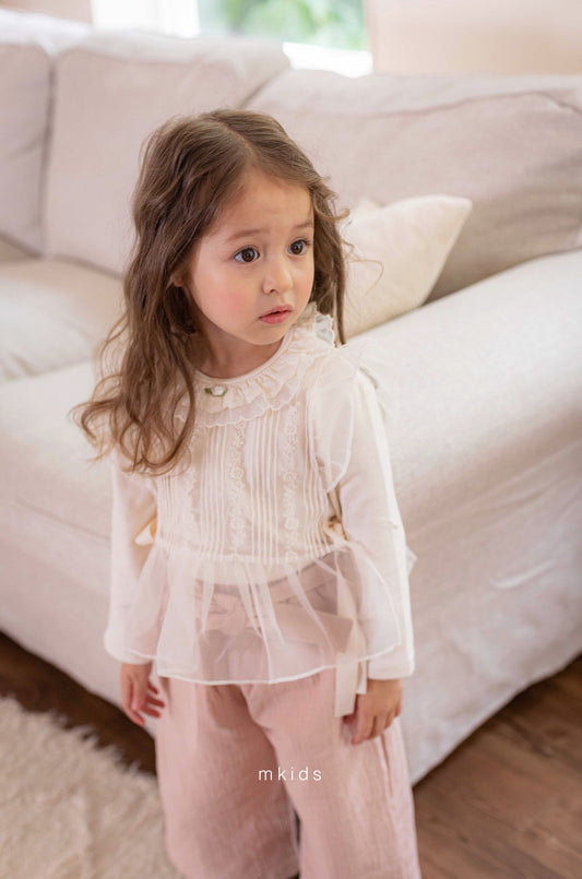 mkids ella lace tee (65-115cm)