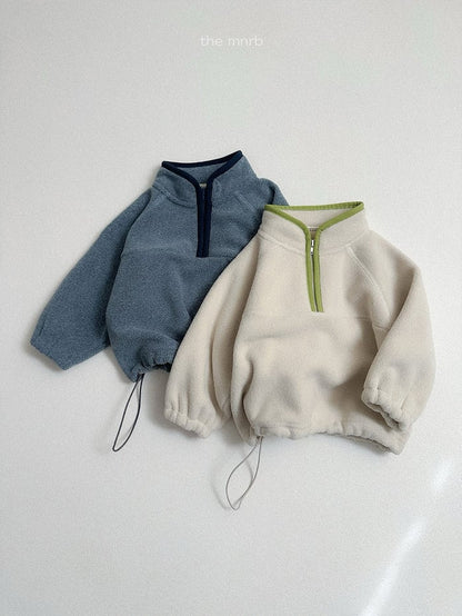minirobe two tone fleece half zip (75-110cm)
