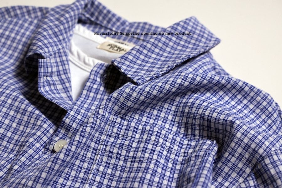 normalplay series check shirt(75-140cm)