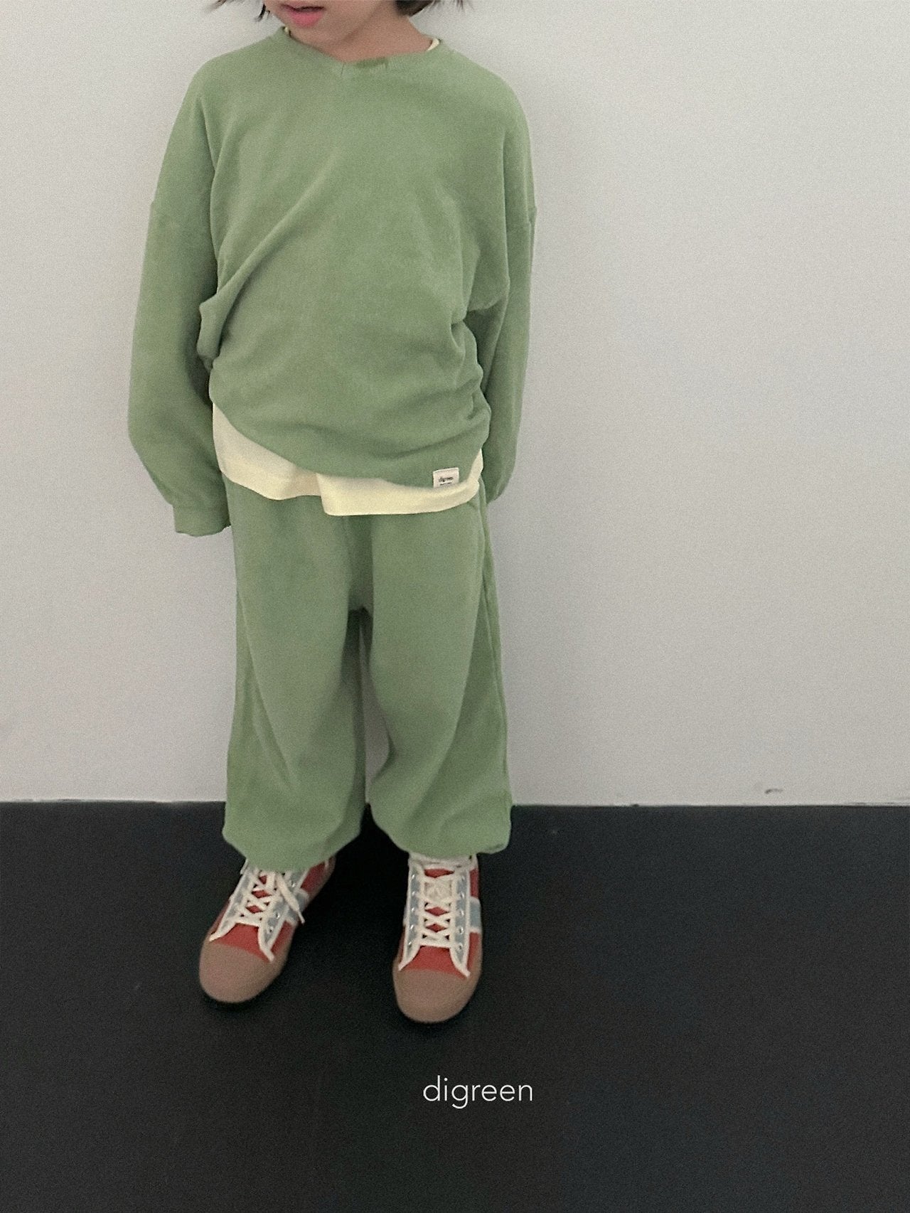digreen sand terry jogger pants (85-130cm)