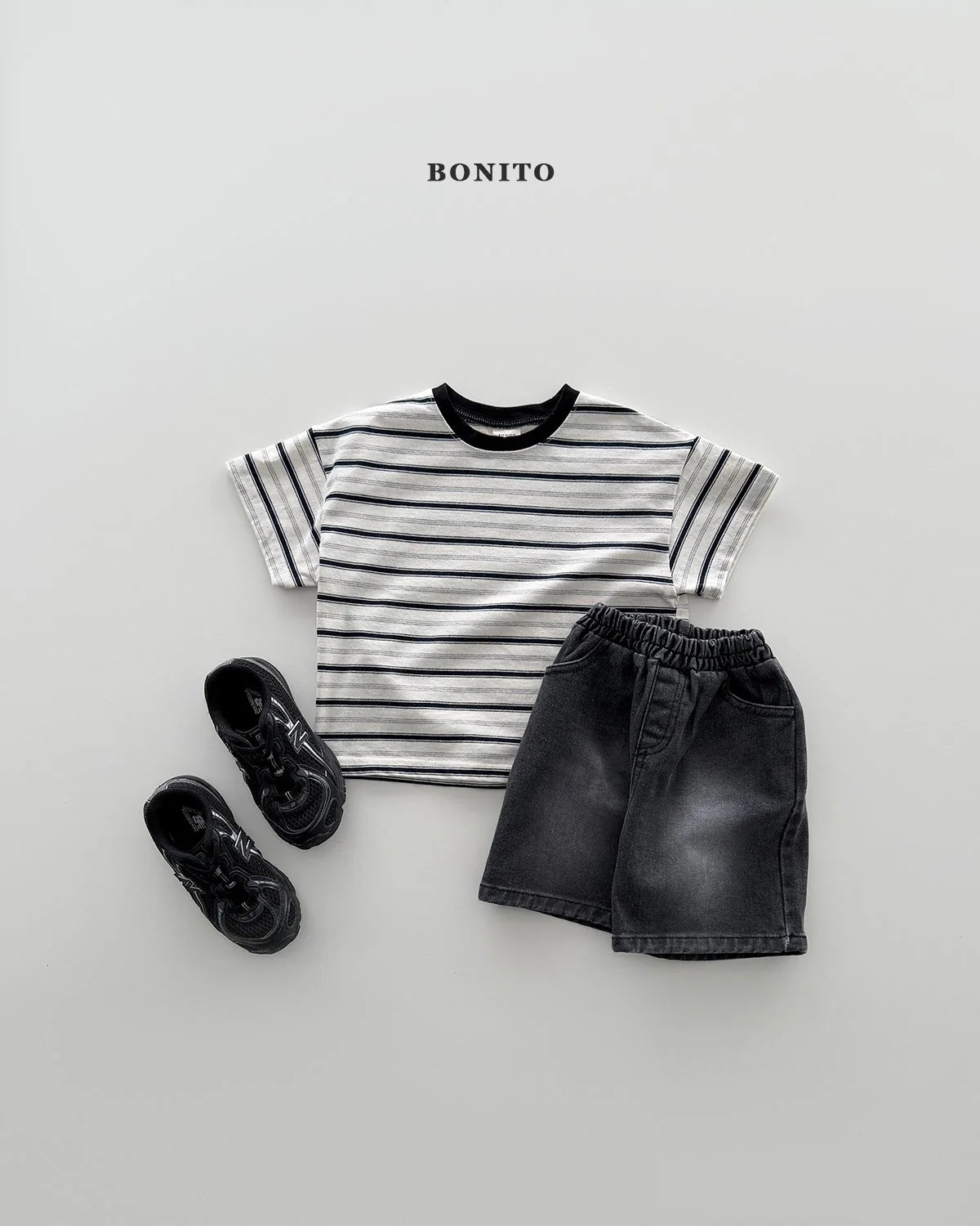 Bonito bermuda brushed denim pants (~80-140cm)