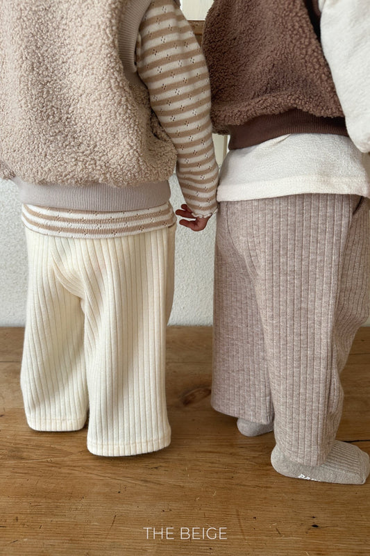 the beige bone length pants (80-120cm)