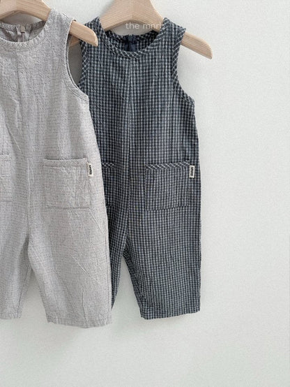minirobe Modern check overall (70-110cm)