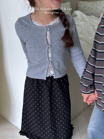 matilda&lee lace cardigan tee (85-165cm)