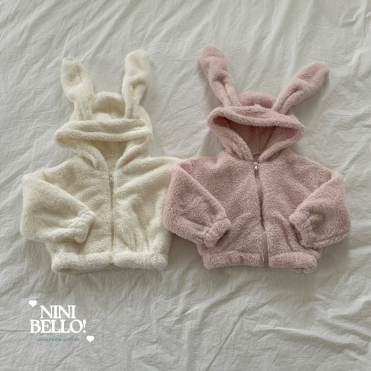 ninibello rabbit hood zip-up (80-125cm)