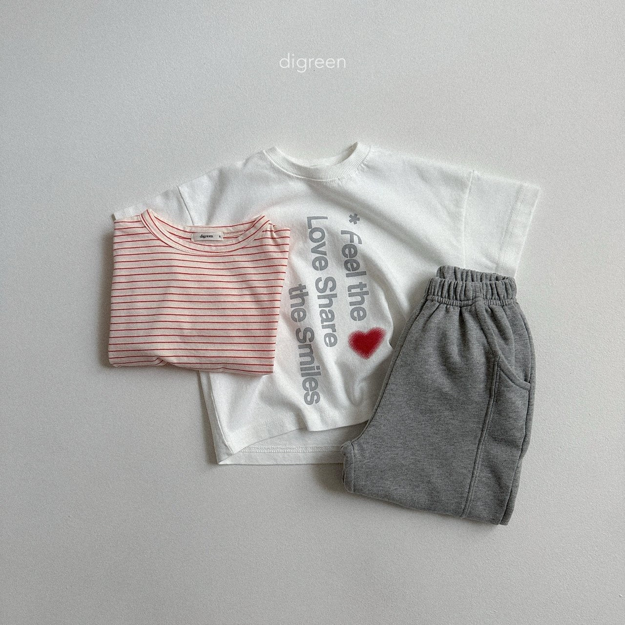 digreen love share t-shirt (90–130cm)