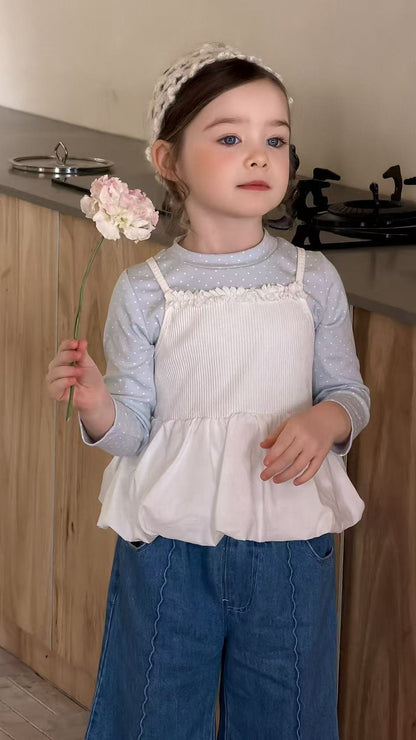 aiai lilac dot inner top set (95-140cm)