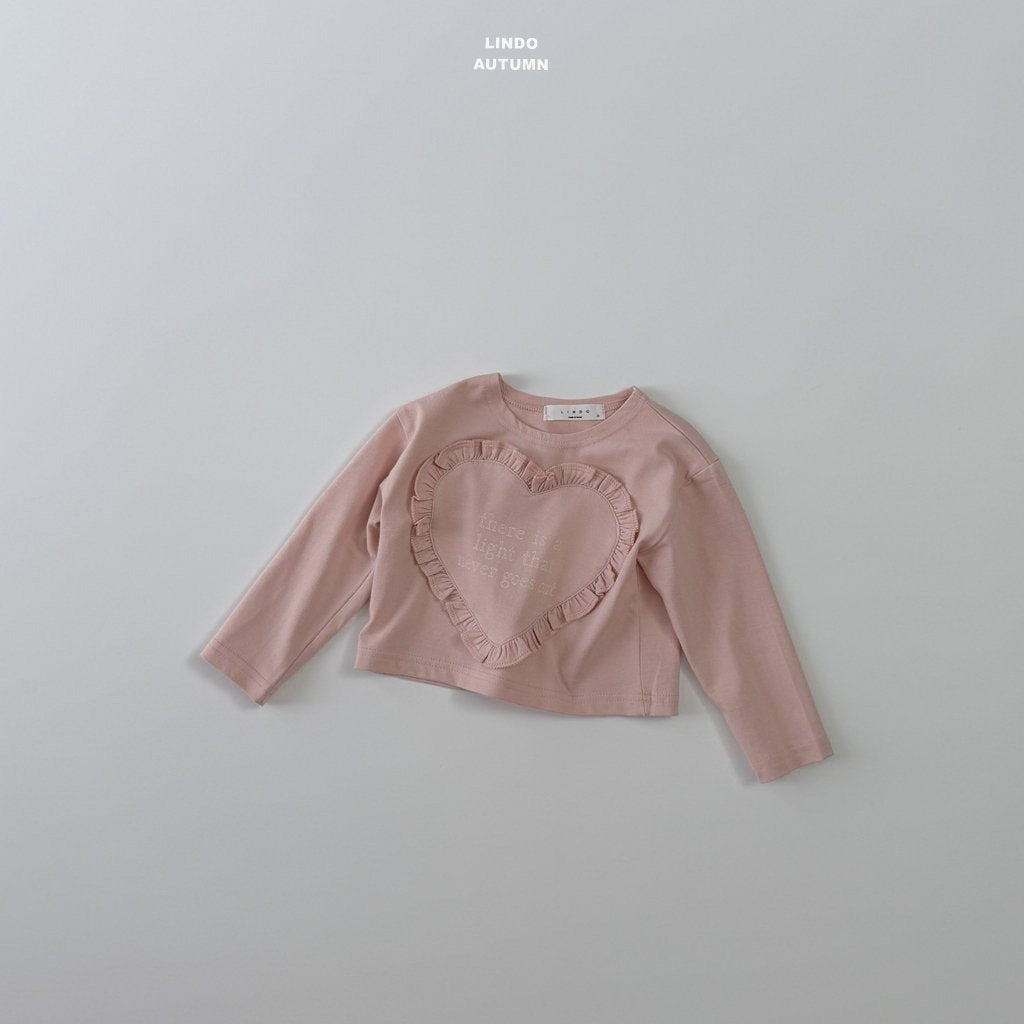 LINDO heart fril tee (80-125cm)