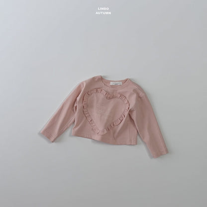LINDO heart fril tee (80-125cm)