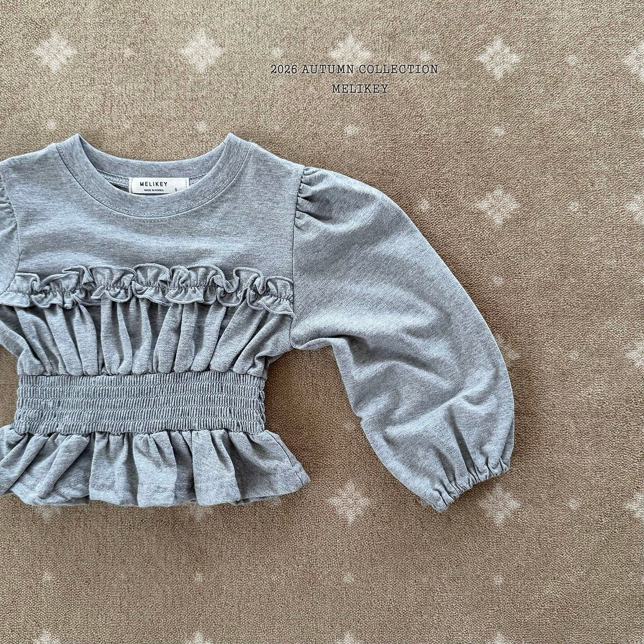 melikey smoke frill t (~80-140cm)