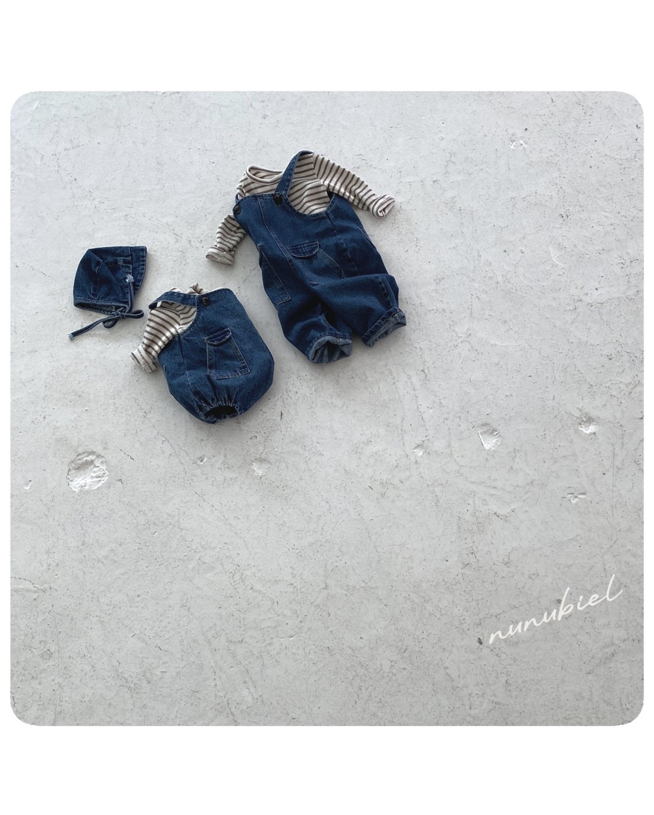 nunubiel pocket denim suspender (75-120cm)