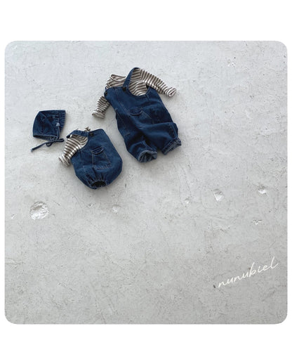 nunubiel pocket denim suspender (75-120cm)