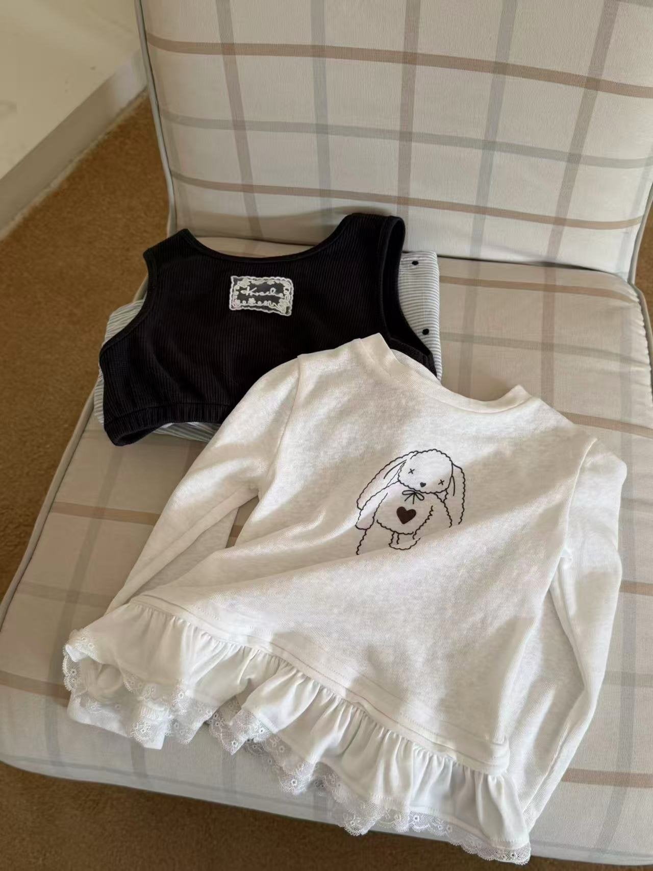 aiai rabbit frill tee (95-140cm)