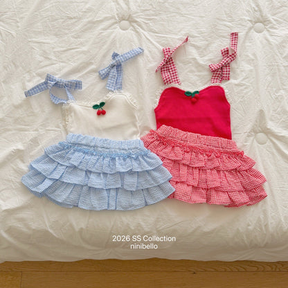 ninibello sweet tiered skirt (80-130cm)