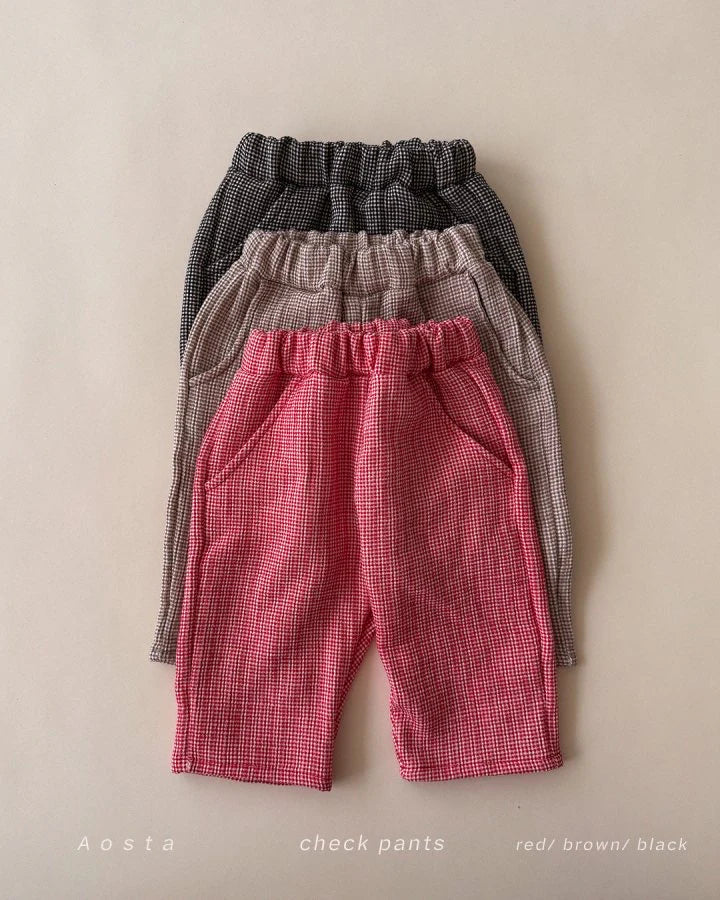 Aosta Check Pants  (70-110cm)