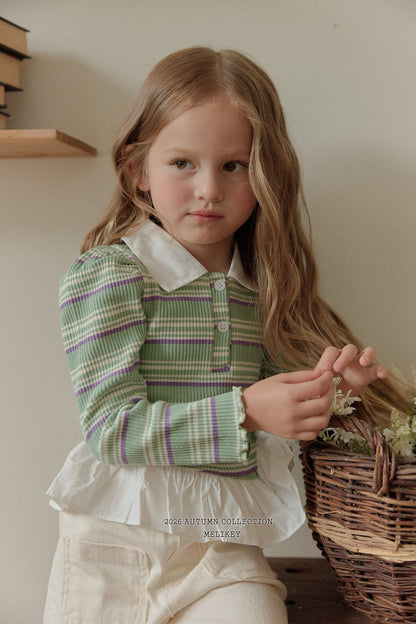 melikey diagonal frill collar t (~80-140cm)