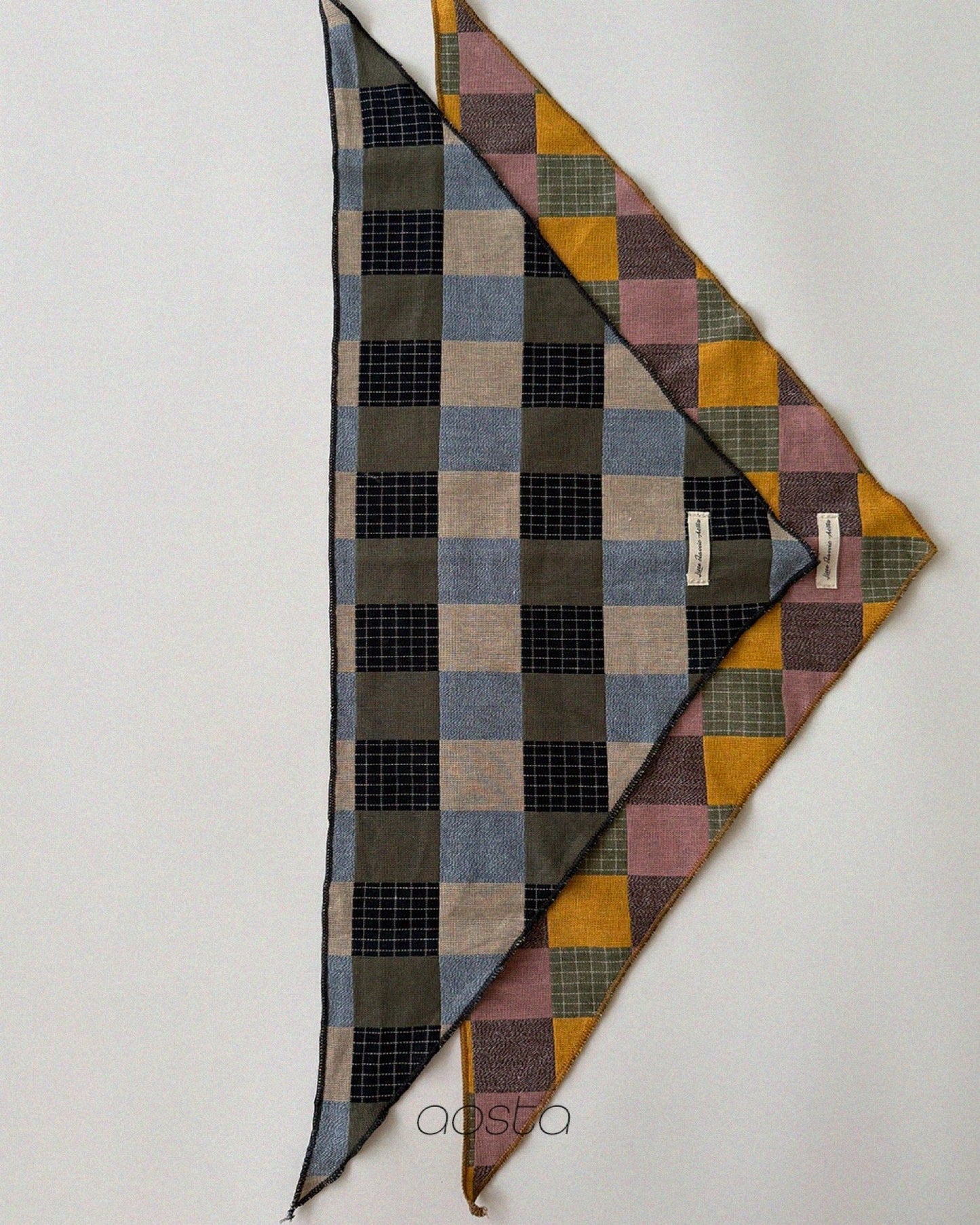 Aosta patchwork scarf