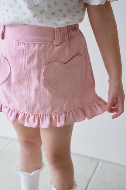 momoann frill heart skirt (90-130cm)