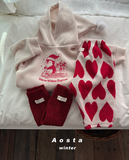 Aosta winter penguin hoodie (~70-115cm)