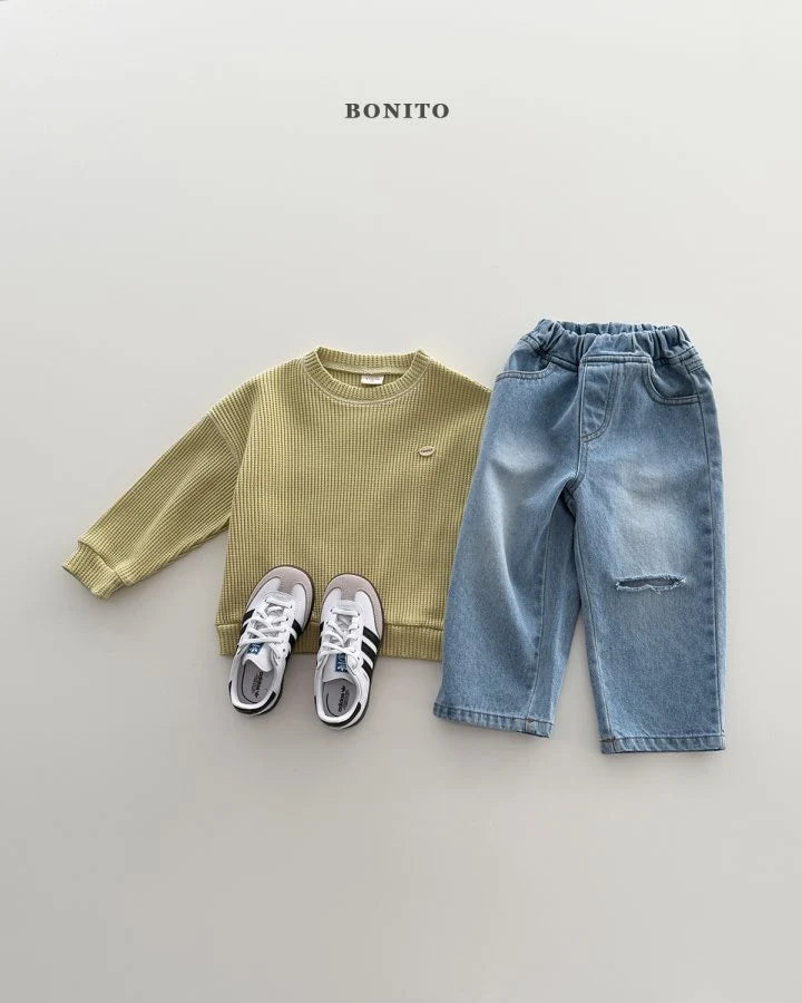 Bonito Waffle guy sweatshirt (~80-140cm)