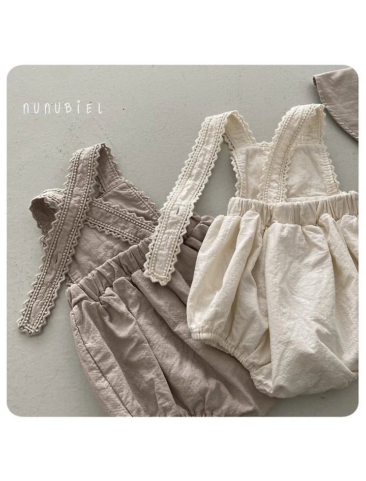 Nunubiel milga romper & bonnet (6-18m)