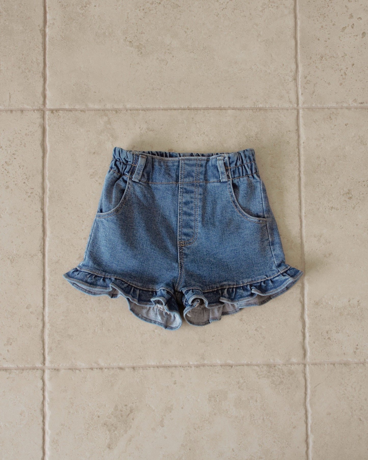 momoann frill denim shorts (90-140cm)