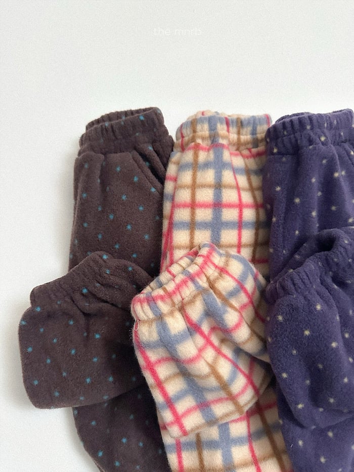 minirobe fleece jogger pants (75-110cm)