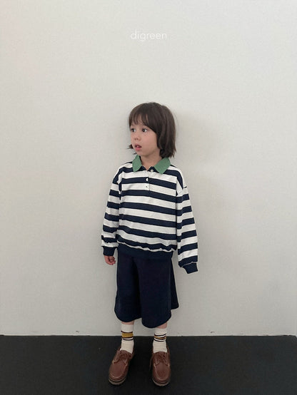 digreen striped collar mtm (85-130cm)