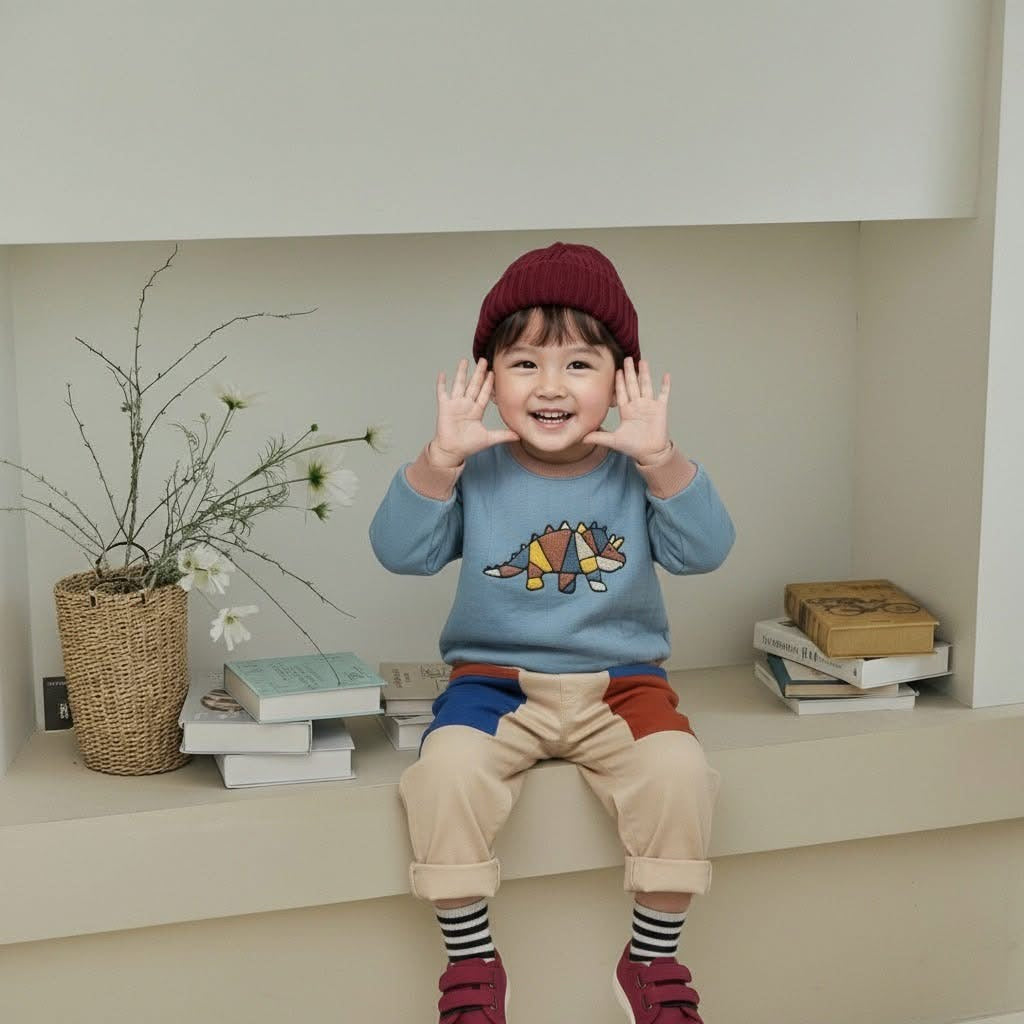 Orangemom 拼布犀牛上衣 (95-140cm)￼