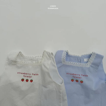 Lindo Strawberry Blouse  (85-125cm)