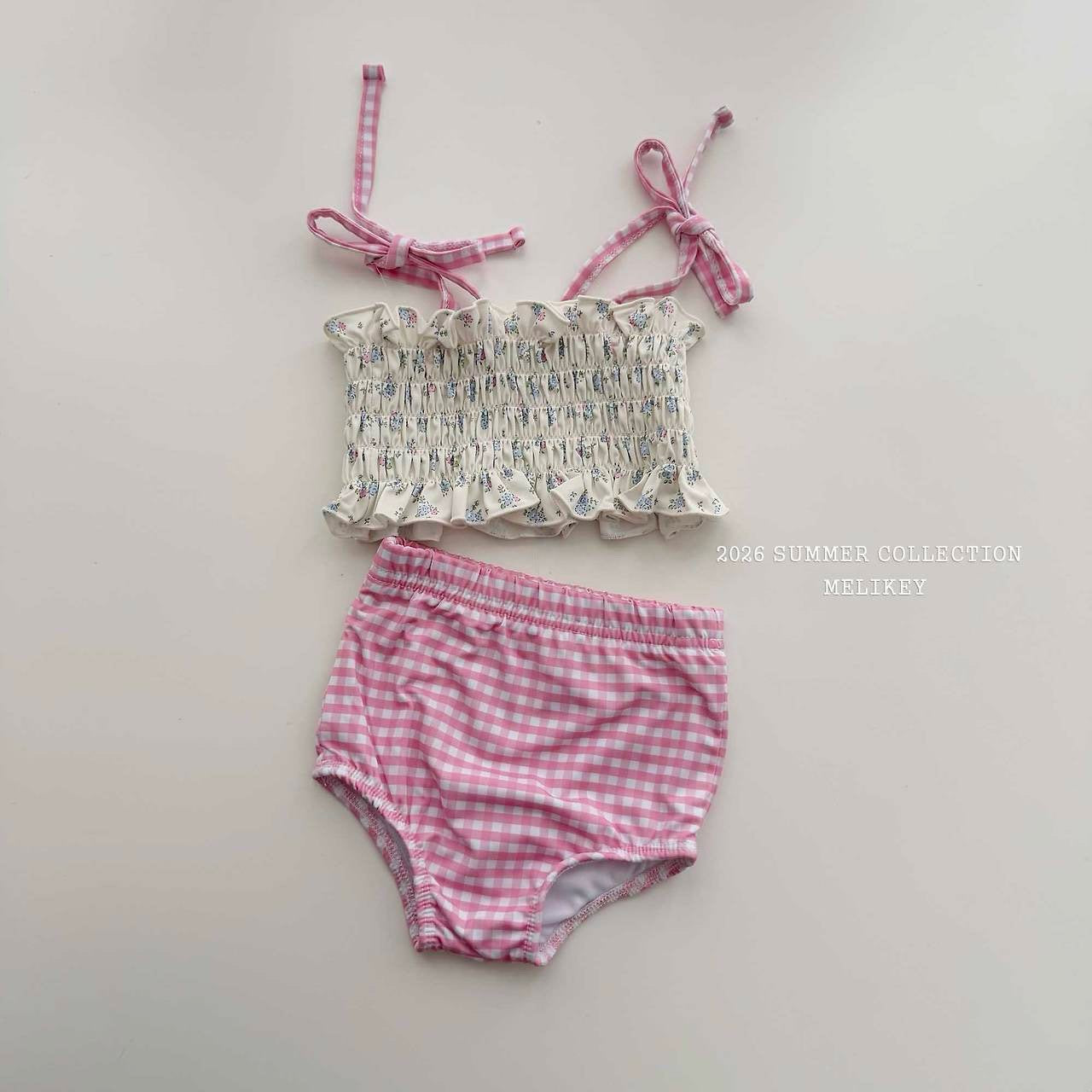 melikey lily check swim set (85-135cm)