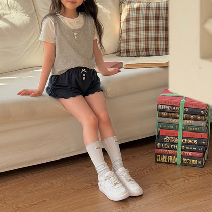 ninibello dot heart punched knee socks