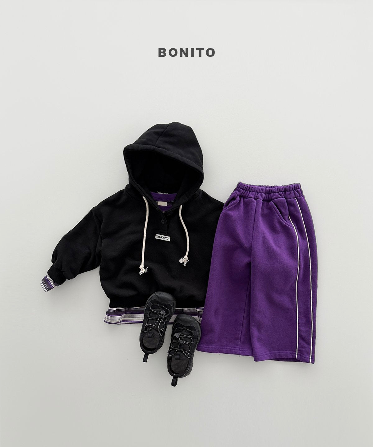 bonito henley hoodie (~80-140cm)