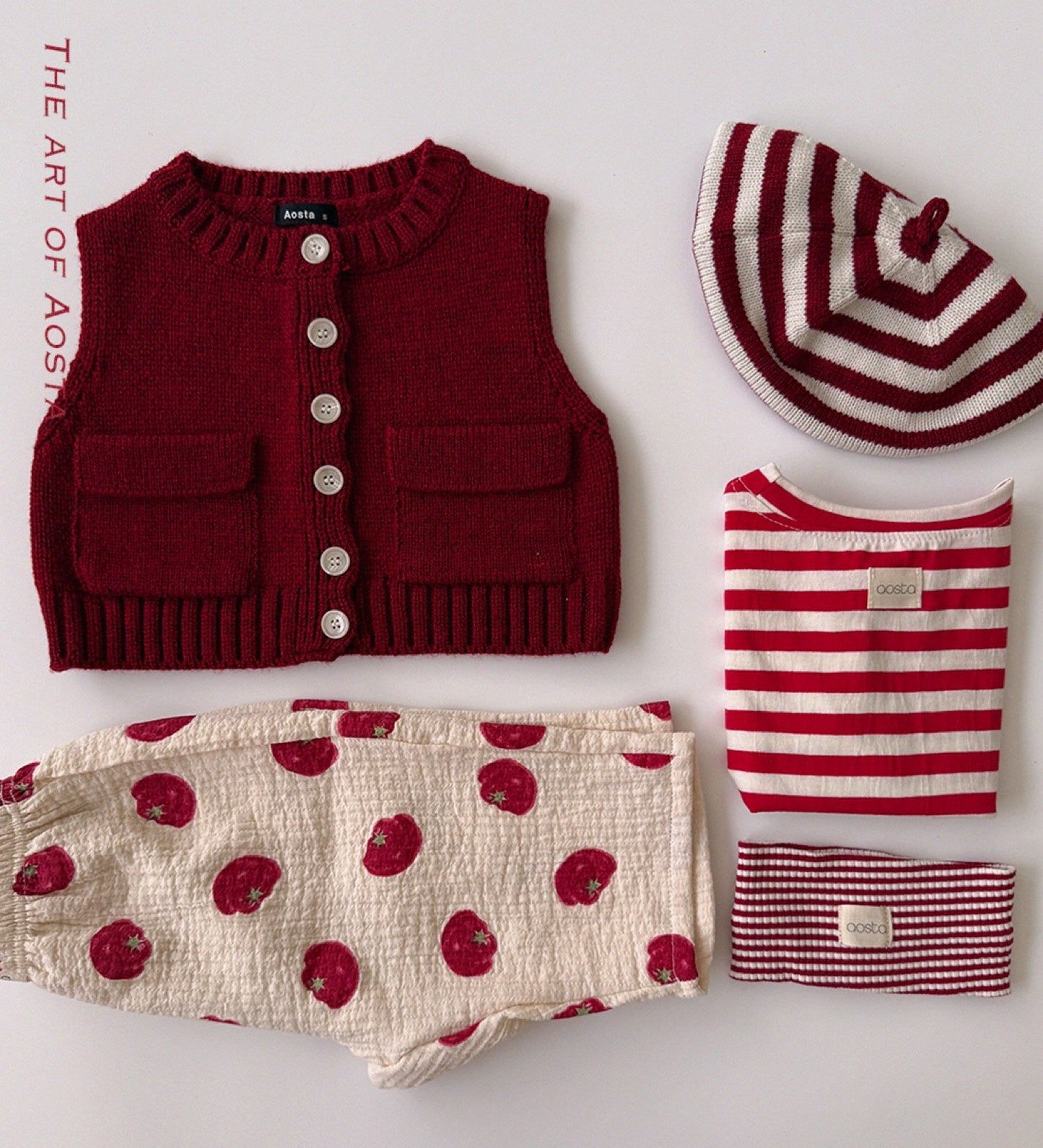 Aosta knit cookie vest (~70-115cm)
