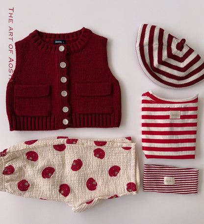 Aosta knit cookie vest (~70-115cm)