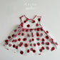 Aosta lace strawberry dress