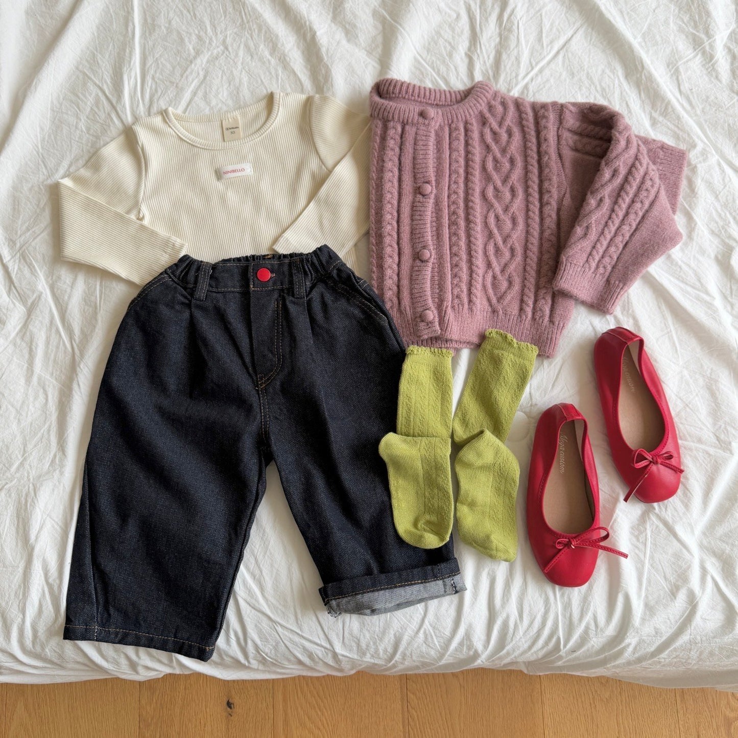 ninibello mob knit cardigan (90-125cm)
