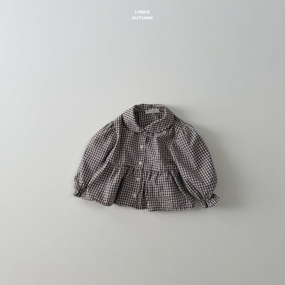 LINDO sweet plaid blouse (80-125cm)